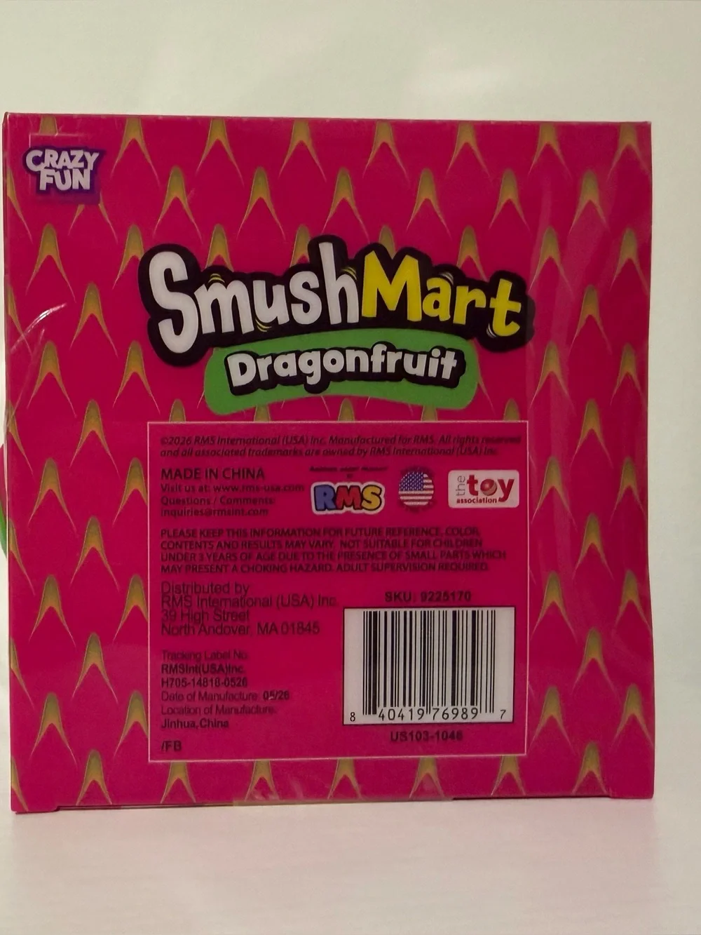SmushMart Dragonfruit Giant Squishy Fidget Toy Pink Fruit NEW